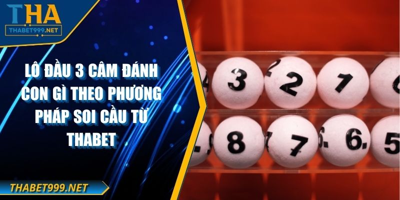 Lô Đầu 3 Câm Đánh Con Gì Theo Phương Pháp Soi Cầu Từ THABET 1 Lô Đầu 3 Câm Đánh Con Gì Theo Phương Pháp Soi Cầu Từ THABET